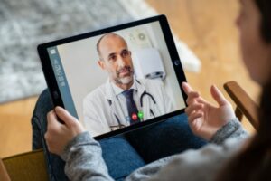 Doctor and patient video conferencing