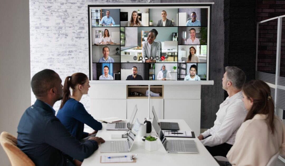 People on a video conference call